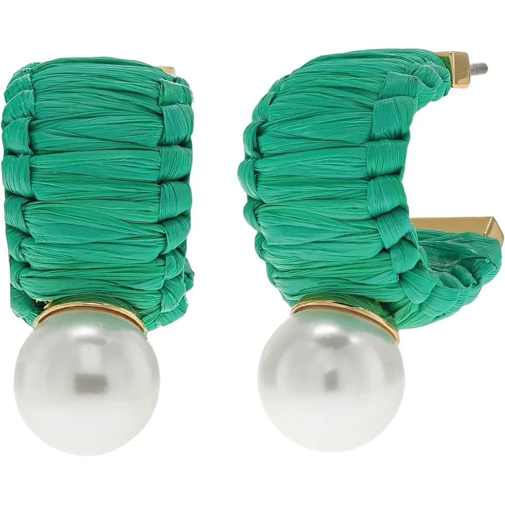 KATE SPADE Raffia Earrings - Pink
